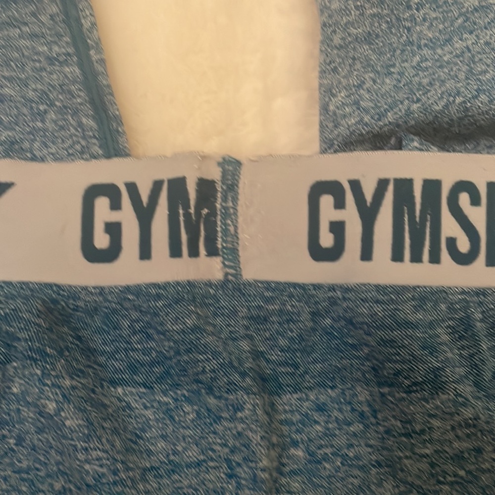 ⭐️2 for $20⭐️ Gymshark Flex Teal Blue Crop Workout Leggings - Picture 6 of 7